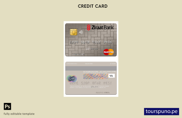 lista para imprimir plantilla de tarjeta mastercard de Uzbekistán Ziraat Bank